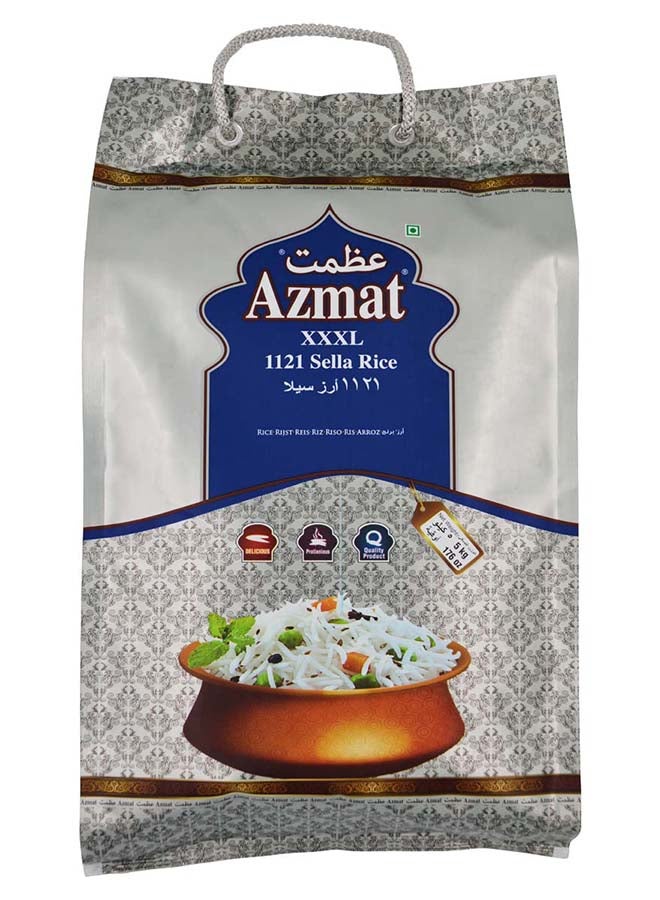 Azmat XXXL 1121 Premium Quality Extra Long Grain Exquisite Pakistani Basmati Sella Rice - 10 kg - Image 1