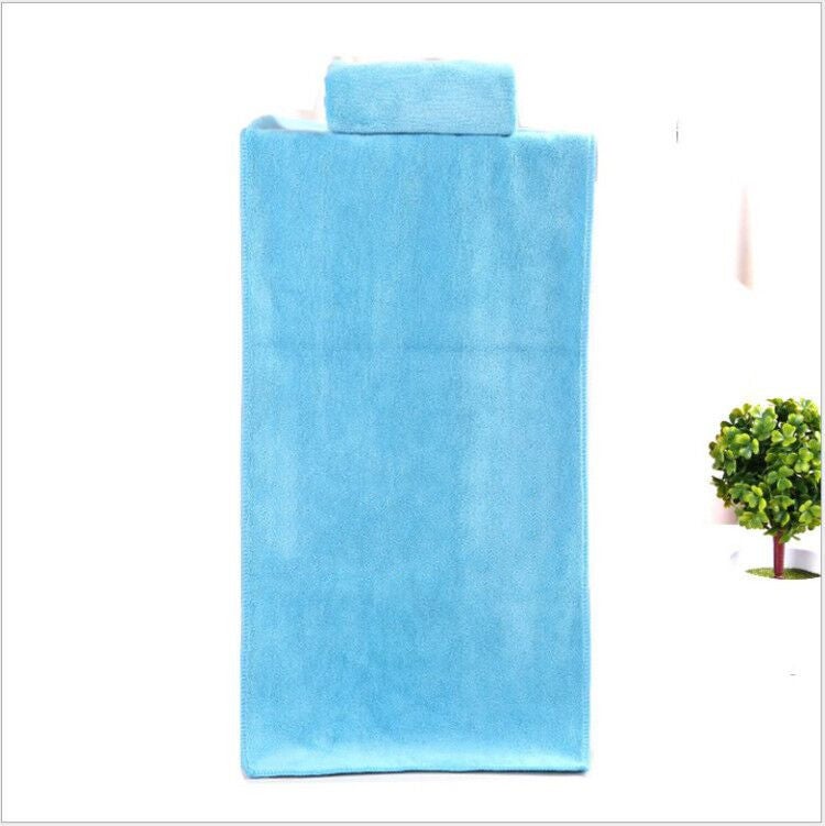 إسكدنيا Thick Absorbent Microfiber Car Wash Towel 30*70 light blue