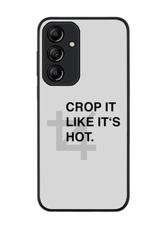 Stylizedd Rugged Black Edge Case for Samsung Galaxy A35, Slim fit Soft Case Flexible Rubber Edges Anti Drop TPU Gel Thin Cover -  Crop It  - Image 1
