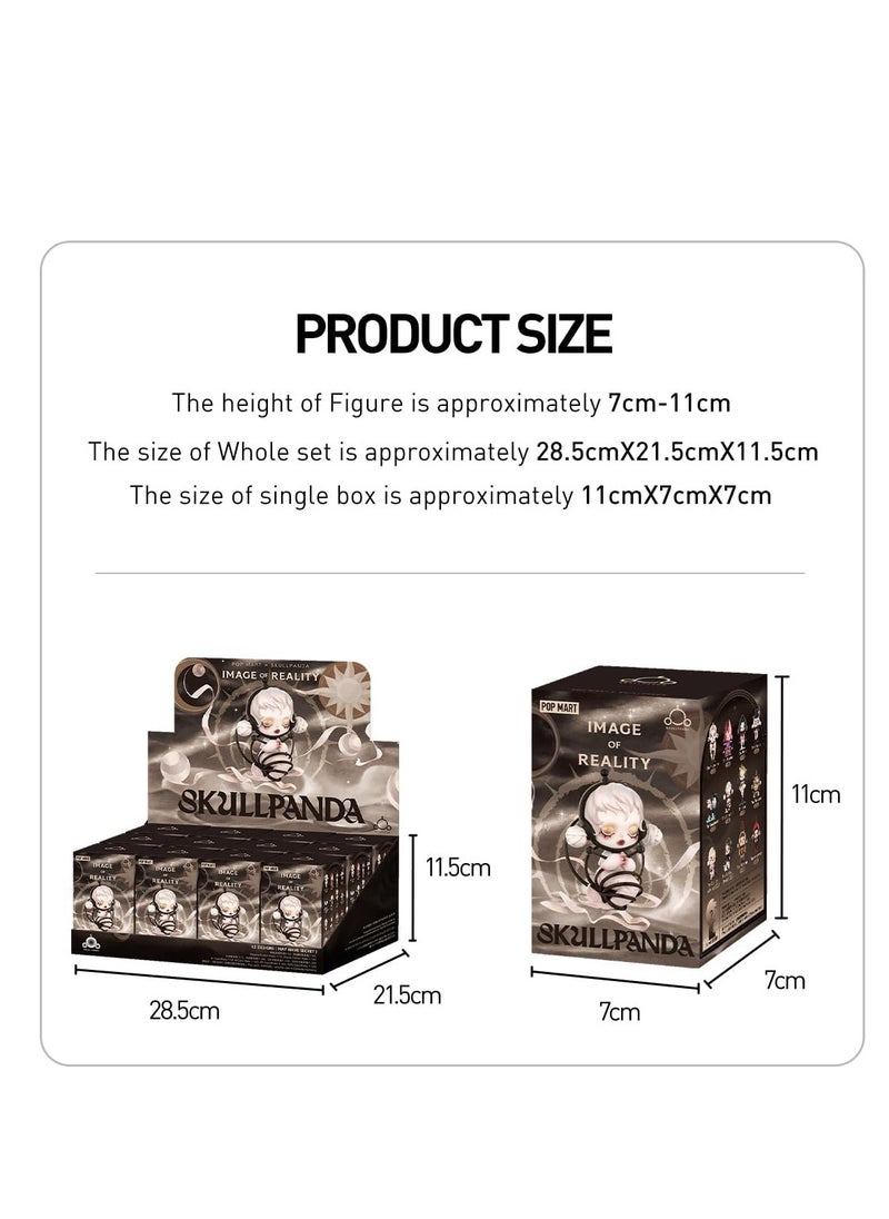 POP MART SKULLPANDA Image Of Reality Series Figures, SKULLPANDA Blind Box Figures, Random Design Action Figures Collectible Toys Home Decorations, Holiday Birthday Gifts for Girls and Boys, Single Box  - Image 2