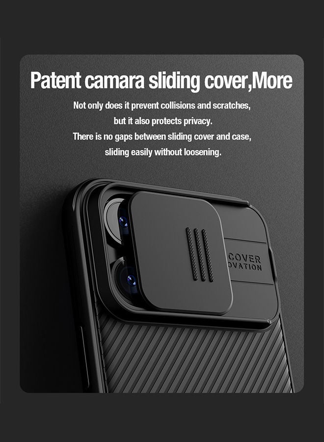Nillkin جراب مغناطيسي لهاتف iPhone 15 Pro مع غطاء كاميرا، متوافق مع MagSafe، جراب CamShield Pro Magnetic 15 Pro 5G Car Mount Case مقاس 6.7 بوصة، دائرة مغناطيسية مدمجة باللون الأسود - Image 3