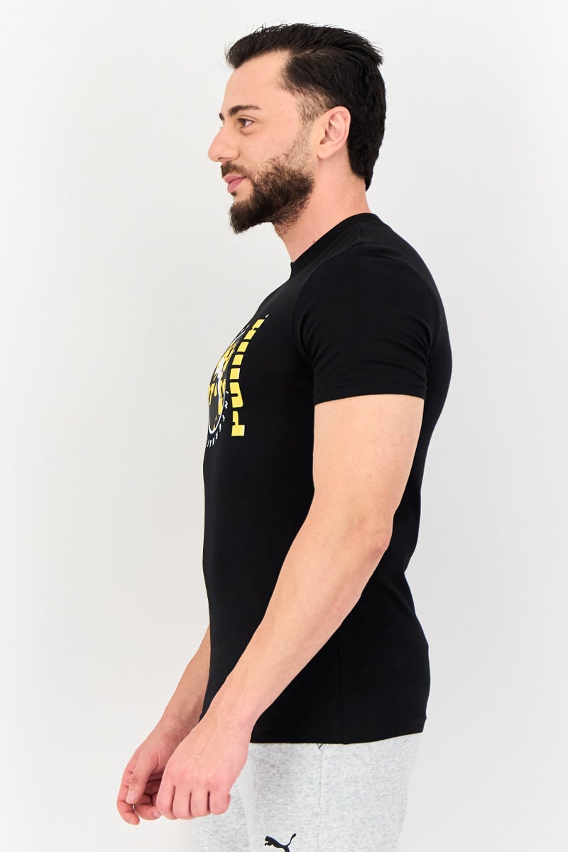 PUMA Men Sportswear Fit Short Sleeves Outdoor T-shirt, Black - Image 2