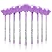 Maitys 9 Pieces Facial Fan Mask Brushes Soft Facial Applicator Brushes Tools for Peel Glycolic Makeup for Mud CreamPurple Silver - Image 2