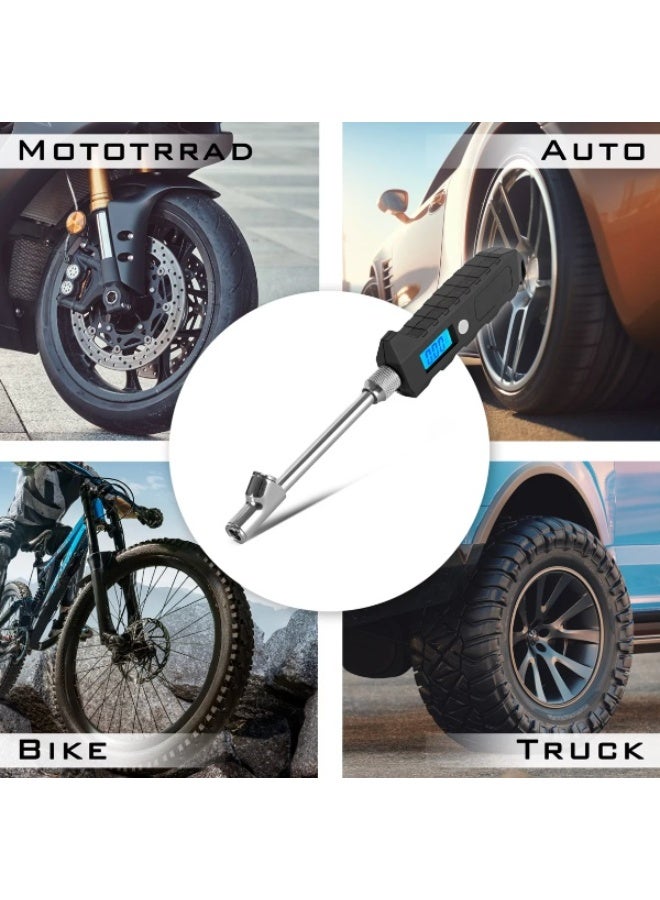 Digital Tire Pressure Gauge | Air Pressure Gauge with LCD Display | Pressure Gauge 3-250 PSI | Tire Pessure Gauge for Car SUV Car Bike - Image 5