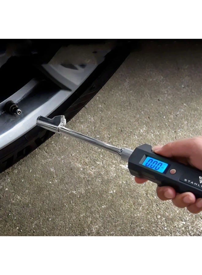 Digital Tire Pressure Gauge | Air Pressure Gauge with LCD Display | Pressure Gauge 3-250 PSI | Tire Pessure Gauge for Car SUV Car Bike - Image 3