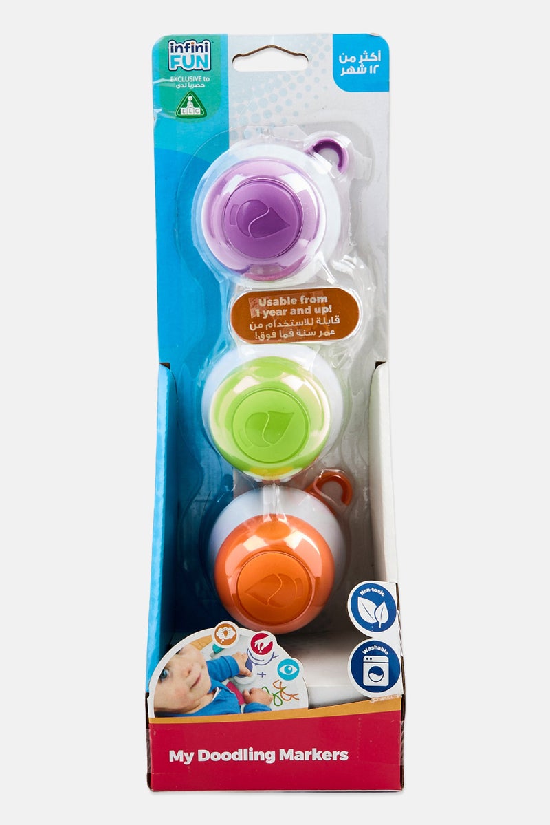 Infinifun 3 Pieces Doodling Marker, Purple Combo  - Image 1