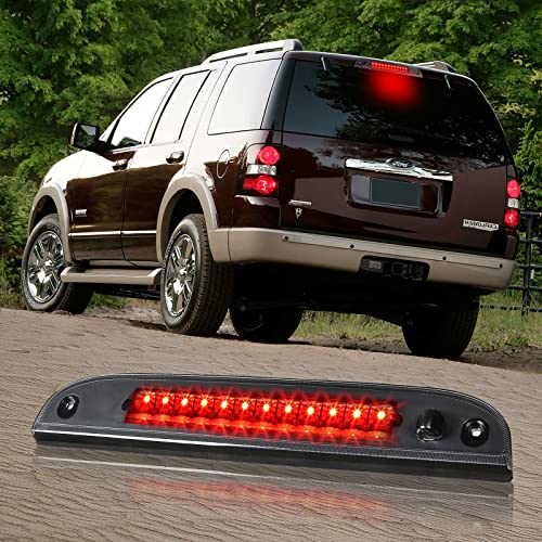 MARLBSTON 3rd Third Brake Light LED Compatible with 2002 2003 2004 2005 2006 2007 2008 2009 2010 Ford Explorer 2008-2011 Mercury Mariner, Ford Escape, Mercury Mountaineer Third Center Cargo Rear (Smoke) - Image 1