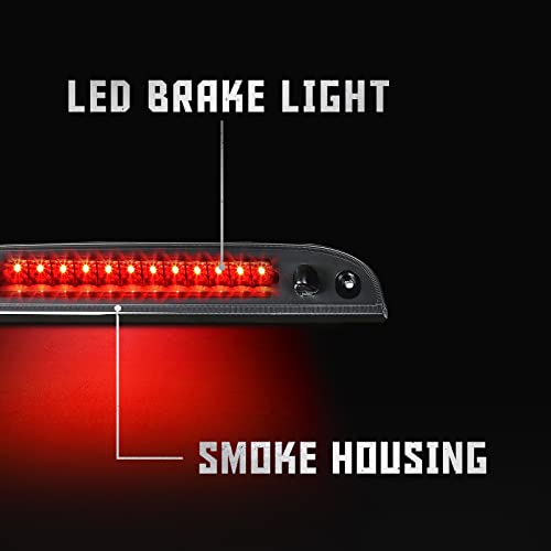 MARLBSTON 3rd Third Brake Light LED Compatible with 2002 2003 2004 2005 2006 2007 2008 2009 2010 Ford Explorer 2008-2011 Mercury Mariner, Ford Escape, Mercury Mountaineer Third Center Cargo Rear (Smoke) - Image 4