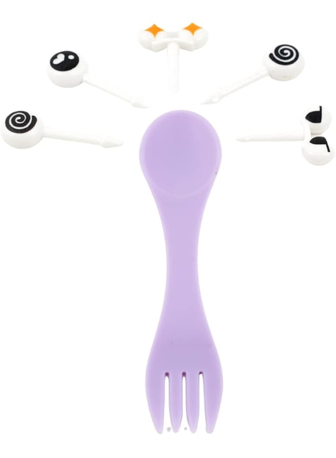 TINY WHEEL sporks + 5 picks Purple - Image 1