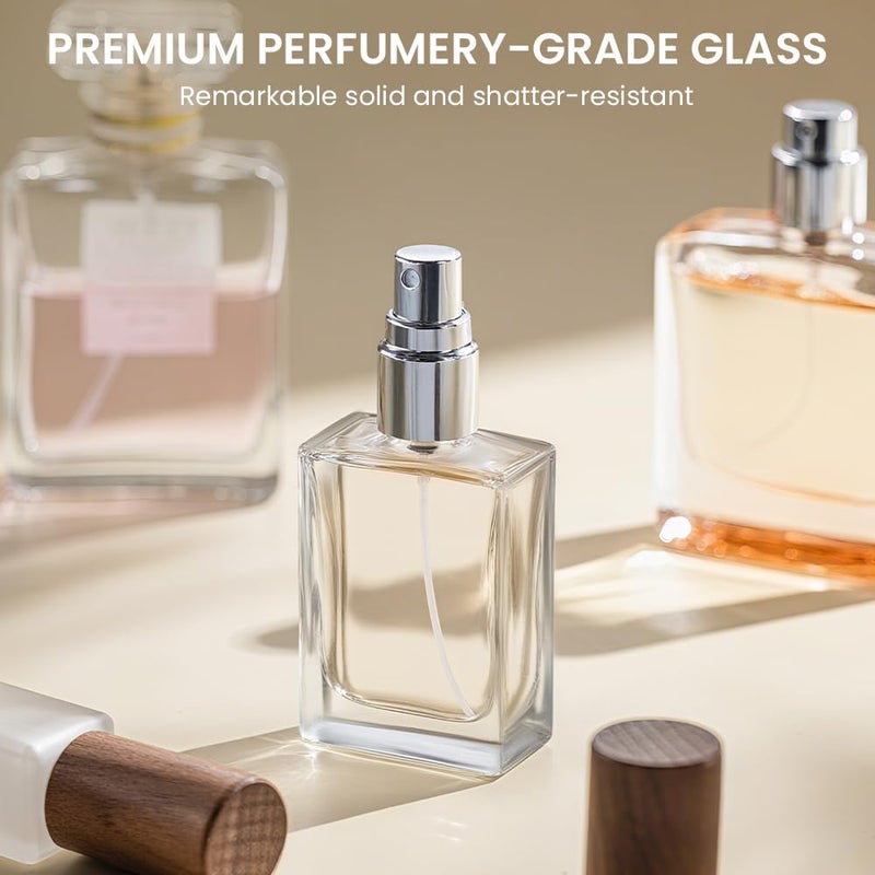 Cryslora Perfume Atomizer, Glass Perfume Container,Travel Bottle Refillable, Empty Portable Leakproof Frangrance Spray Bottle (5pcs 15ml/0.5oz) - Image 2