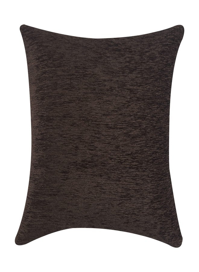 كازيمو طقم أغطية وسائد مستطيلة من قماش الجاكار من كازيمو، 5 قطع | مضاد للحساسية | قابل للغسل | أغطية وسائد أريكة ديوان لا تبهت، مناسبة لغرفة النوم وغرفة المعيشة (16 × 16 بوصة، لون قهوة) - Image 4