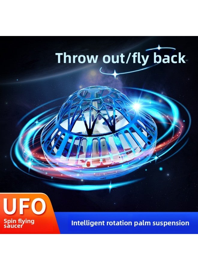 Loquat UFO Intelligent Induction Suspension UFO Interactive Swing Flying Ball Luminous Flying Gyro Spinning Ball UFO-Specifications:【Electroplating Blue】 UFO Swing UFO - Image 2