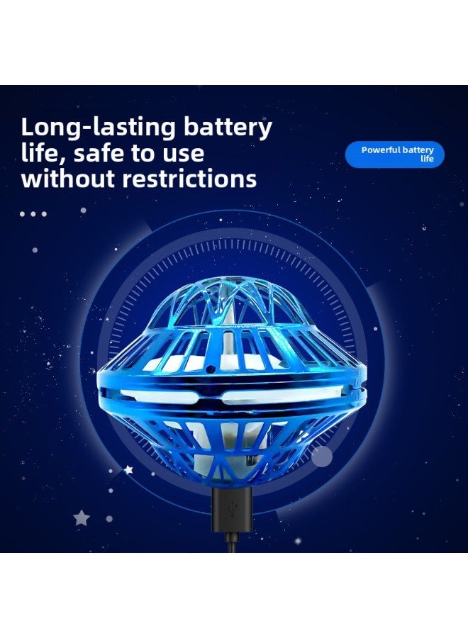 Loquat UFO Intelligent Induction Suspension UFO Interactive Swing Flying Ball Luminous Flying Gyro Spinning Ball UFO-Specifications:【Electroplating Blue】 UFO Swing UFO - Image 5