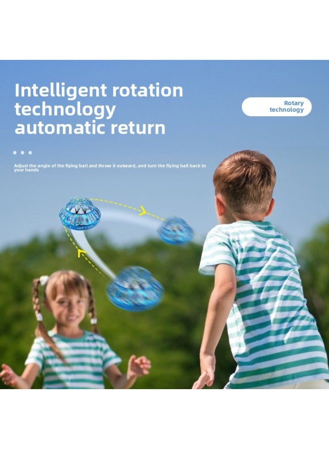 Loquat UFO Intelligent Induction Suspension UFO Interactive Swing Flying Ball Luminous Flying Gyro Spinning Ball UFO-Specifications:【Electroplating Blue】 UFO Swing UFO - Image 3
