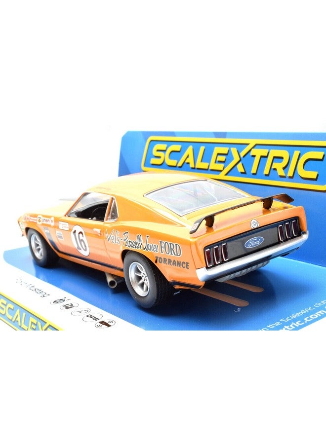 Scalextric Ford Mustang Boss 302 George Follmer #16 1:32 Analog Slot Race Car C4455 - Image 3