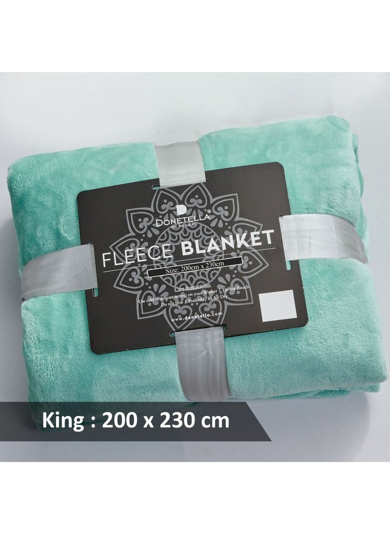 Donetella 1-Piece Ultra Soft Flannel Fleece Blanket/Throw  - Image 5