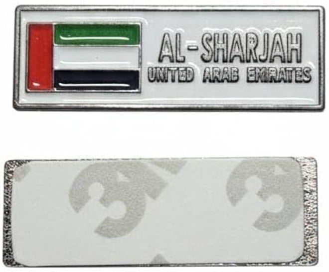 اكنور ملصق معدني من الشارقة، الإمارات لتزيين السيارة واللابتوب والباب والمنزل - Image 2