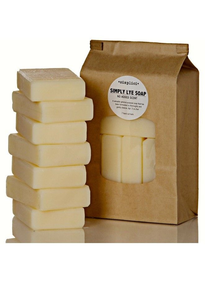 SIMPLICI Simply Lye Soap Value Bag (6 Bars) Bulk Pack. Palm Oil Free. No Added Color Scent Or Texture. Made With Lard Lye & 15% Coconut Oil.  - Image 2
