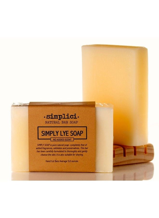 SIMPLICI Simply Lye Soap Value Bag (6 Bars) Bulk Pack. Palm Oil Free. No Added Color Scent Or Texture. Made With Lard Lye & 15% Coconut Oil.  - Image 3