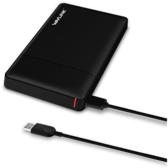 WAVLINK USB 3.0 2.5INCH HDD ENCLOSURE SATA HARD DISK EXTERNAL CASE DURABLE WITH USB CABLE & SCREWDRIVER SUPPORTS PLUG PLAY AND HOT-SWAPPING BLACK - Image 2