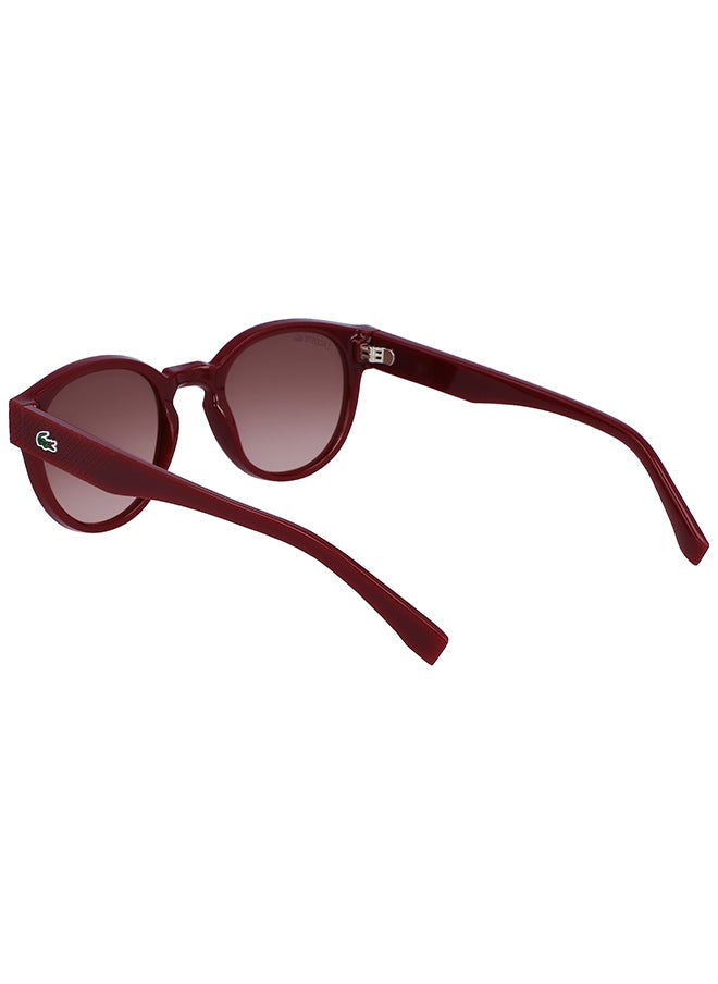 LACOSTE نظارة شمسية بيضاوية للنساء - L6000S-603-5122 - مقاس العدسة: 51 مم  - Image 3