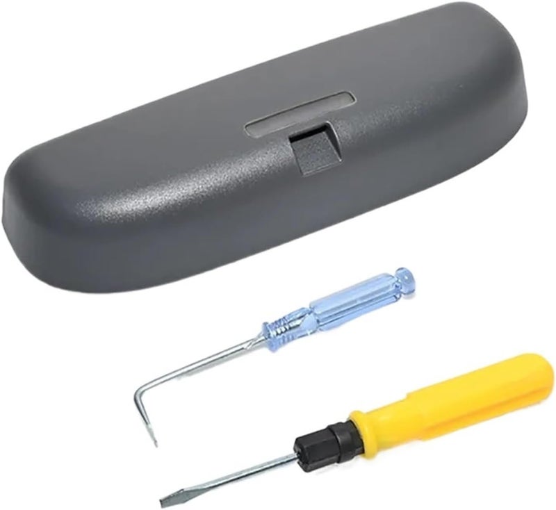 QASULER ABS Car Sunglasses Holder Case - Image 1