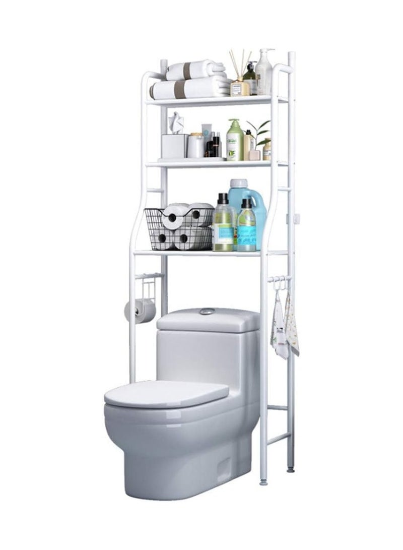BLOOMING TIME 3-tier Toilet Storage Rack, Bathroom Storage Shelf, Over The Bathroom Shelf Organizer Stand, High Capacity, Bathroom Space Saving Shelf - Image 1