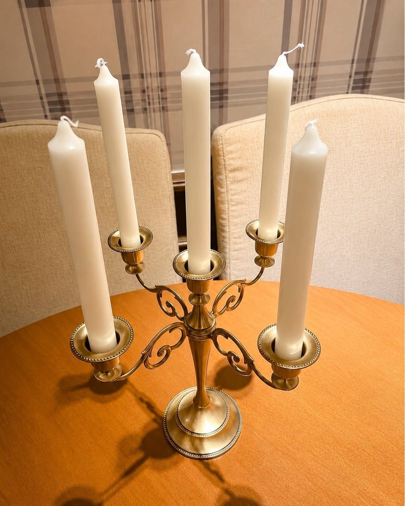 O2. Set of 8 Premium Unscented Taper Candles – Long Burning Elegant Decorative Candles - Image 5