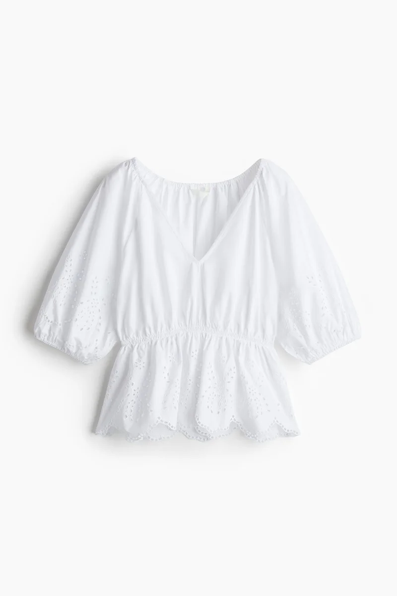 H&M Broderie anglaise blouse