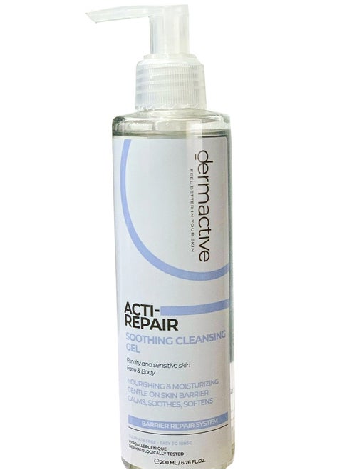 Dermactive Acti-Repair Soothing Cleansing Gel For Face & Body - 200 Ml