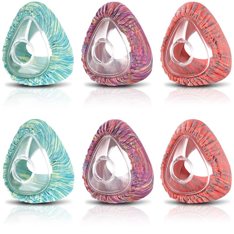 Tudomro 6 Packs Mask Liners for Full Face Cover Cushions Reusable Soft Mask Reduce Facial Redness Apnea(Mixed Color) - Image 1