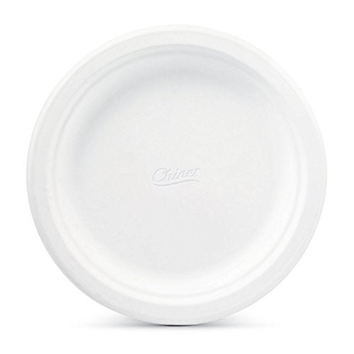 Chinet Classic White, Round All Occasion Fiber Plates, 8.75 Inch, 100 Count - Image 2