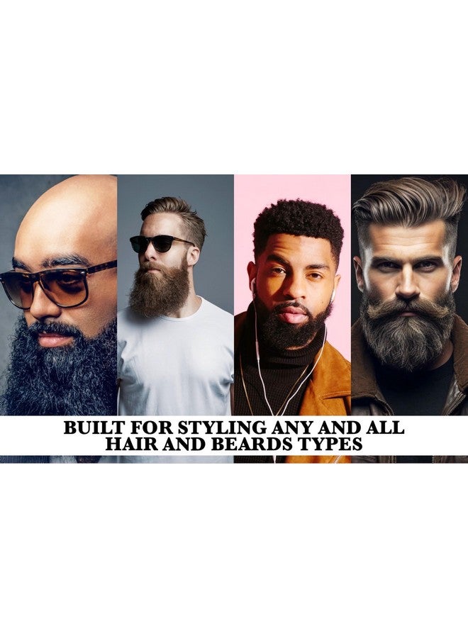 G.B.S Beard Brush & Beard Comb Set With Mustache Comb Natural Boar Bristle Brush Wood Fine Tooth Comb Natural Beard Oil Hair Styling Comb 5 Pc Grooming Kit For Men - Image 5