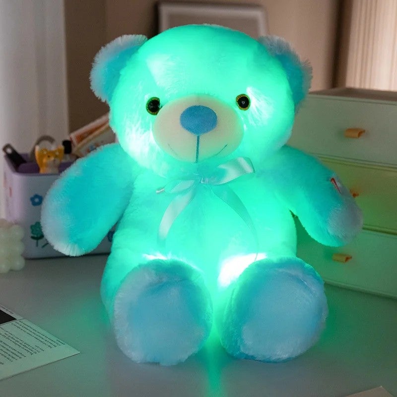Y&D 30cm40cm  Glowing Teddy Bear Plush Toy Electronic Luminous Light up Led Colorful Bear Stuffed Animal Doll Gift for Kids - Image 5
