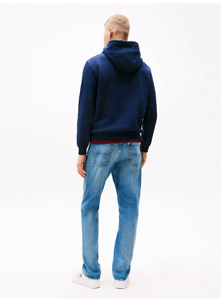 TOMMY JEANS Dark Night Navy Brushed Fleece Hoody for Men | Best Price UAE