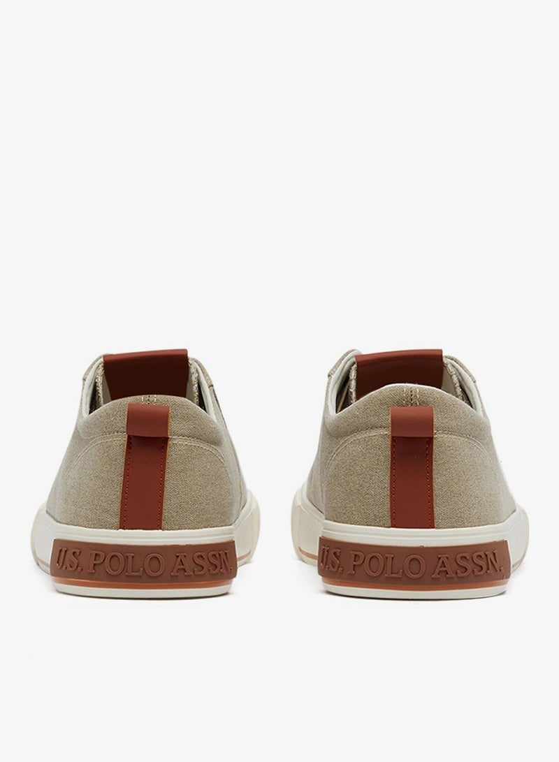 يو اس بولو اسن سنيكرز رجالي بيج كانفاس خفيف - Image 5