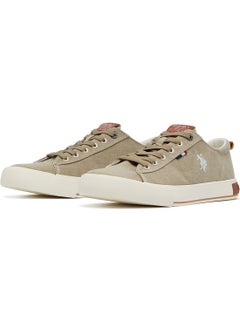 U.S. Polo Assn. Men's Beige Low-Canvas Top Sneakers - Lightweight  - Image 2