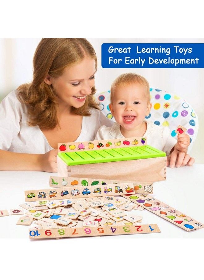Generic - Wooden Montessori Toys For Toddlers Learning Activities Sorting Box Educational Toys Preschool Kindergarten Games Autism Toys Motor Skills Stem For Girls Boys Age 12 2 3 4 Year Old Kids Birthday Gift - Image 1