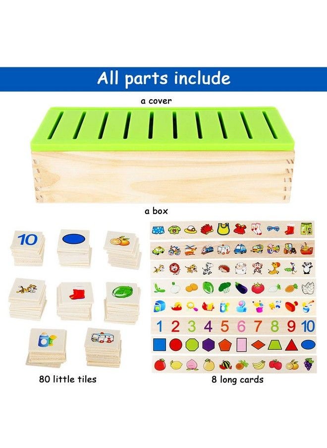 Generic - Wooden Montessori Toys For Toddlers Learning Activities Sorting Box Educational Toys Preschool Kindergarten Games Autism Toys Motor Skills Stem For Girls Boys Age 12 2 3 4 Year Old Kids Birthday Gift - Image 1