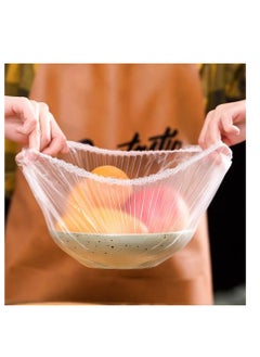 Golden Cling Film Wrap  100 pcs Cling Films Elastic Mouth Storage Bags,Reusable Household Food Wrapping Supplies for Kitchen  - Image 2