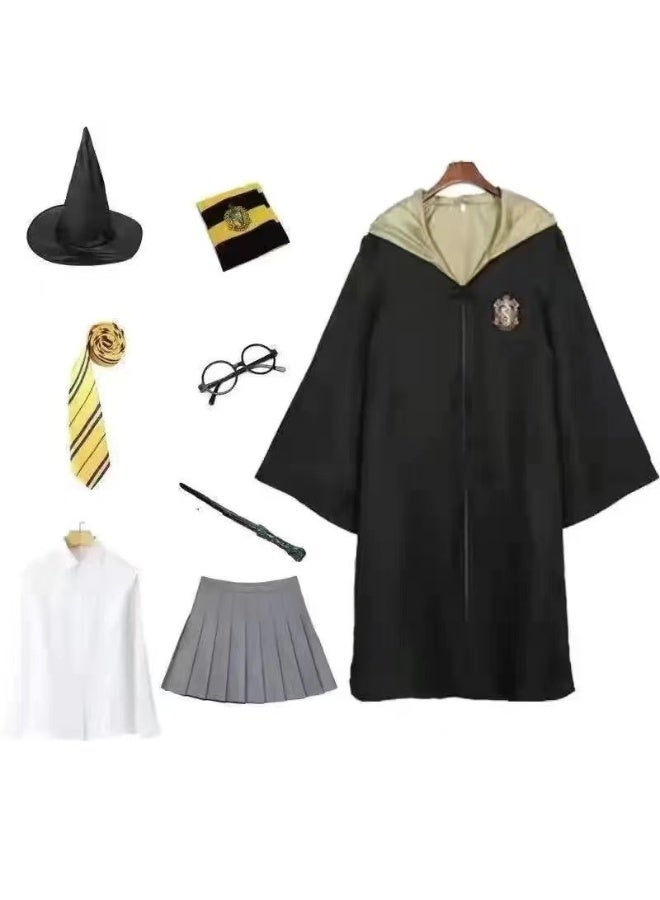 زي هاري بوتر - زي تنكري لمدرسة السحرة - عباءة ذات غطاء - ملابس حفلات الهالوين - Image 1