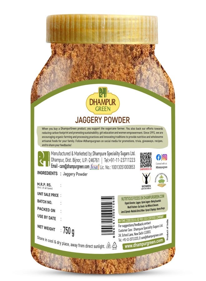 Dhampurgreen Jaggery Powder, 1.5Kg (750Gx2) | Desi Shakkar | Chemical Free | Sugar Substitute | Free From Preservatives | No Added Sulphur - Image 2