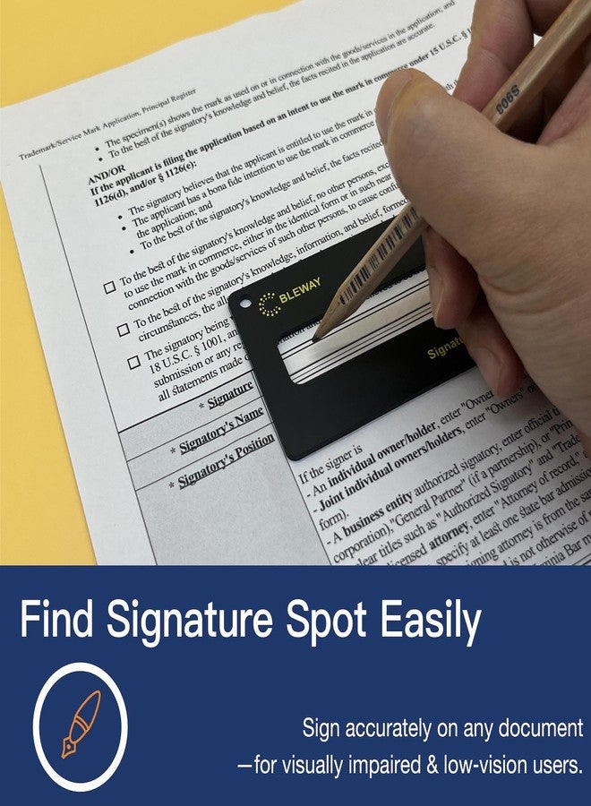 BLEWAY Signature Guide Card for Visually Impaired - Image 2