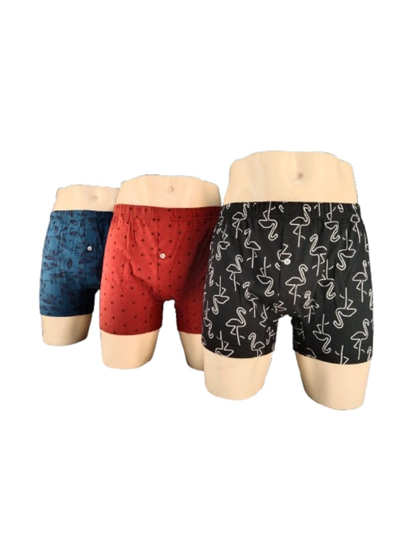 Jet Jet For Men Underwear  Printed Boxer Cotton -Multicolore  - Image 1