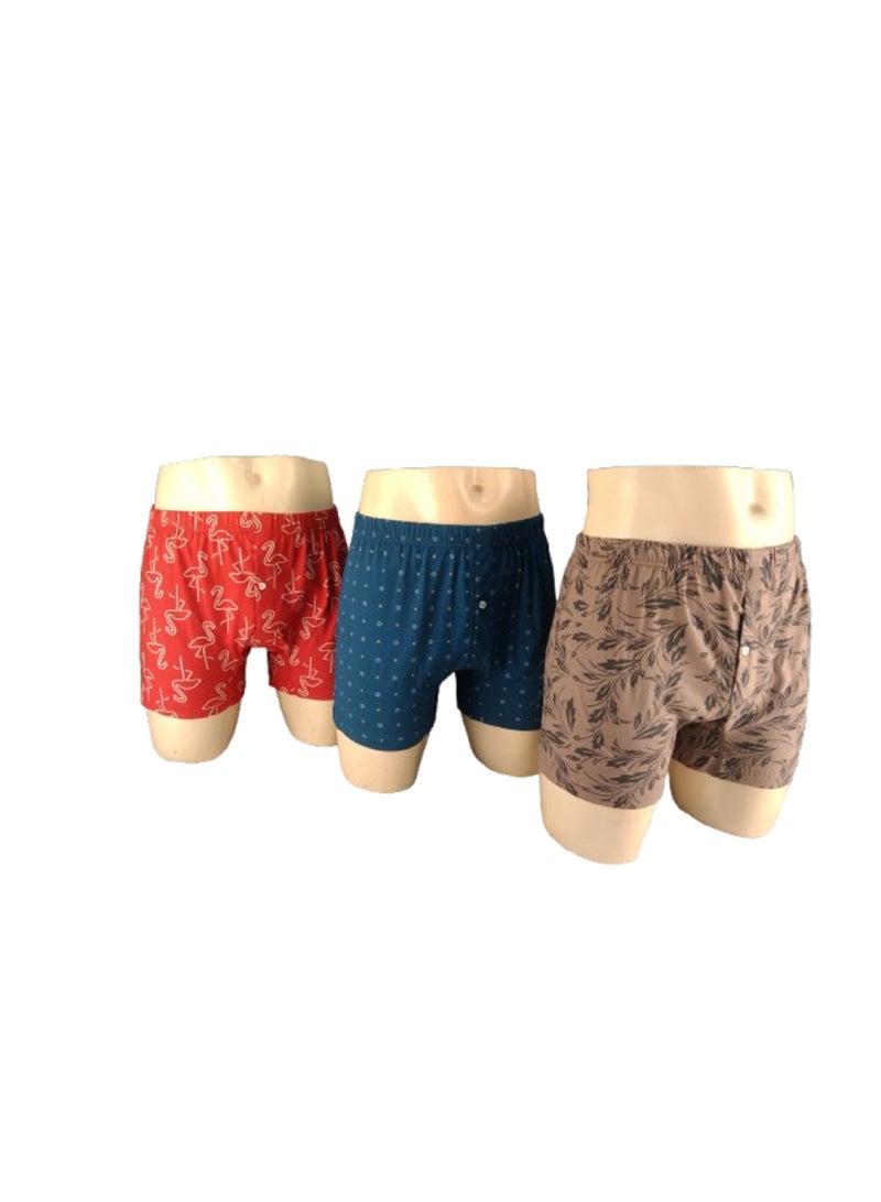 Jet Jet For Men Underwear  Printed Boxer Cotton -Multicolore  - Image 2