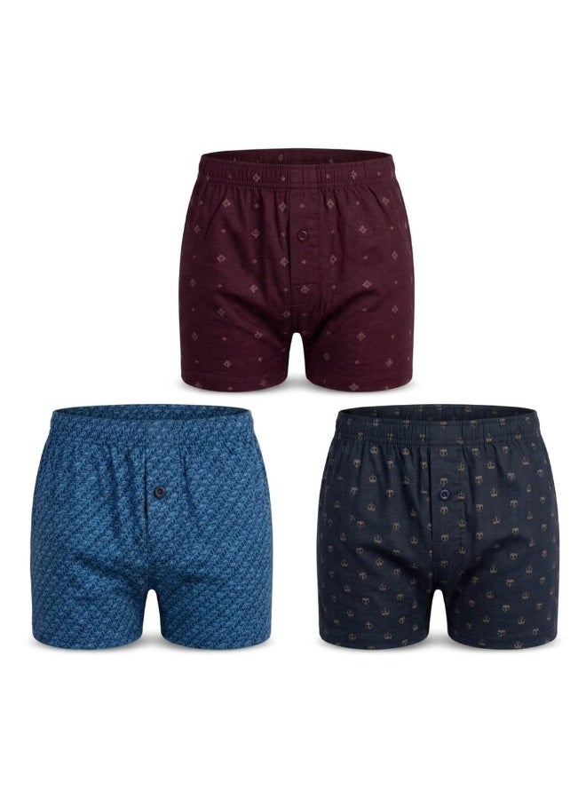Jet For Men Underwear  Printed Boxer Cotton -Multicolore - Image 1