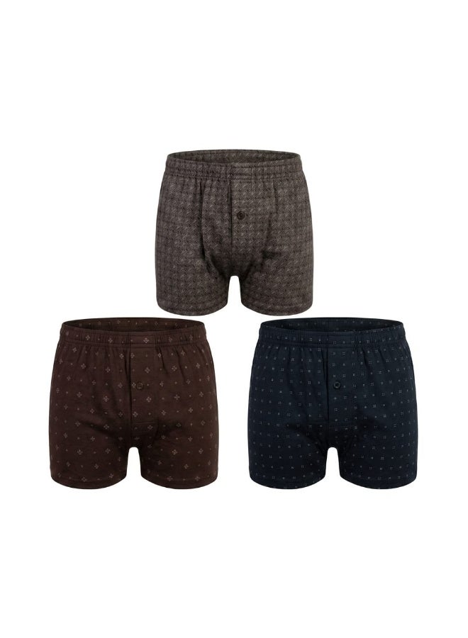 Jet For Men Underwear  Printed Boxer Cotton -Multicolore - Image 2
