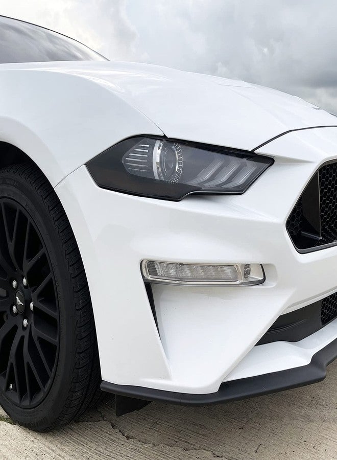 SlickMod PreCut Vinyl Smoke Tint for 2018-2021 Ford Mustang Headlight (2. Headlight Sidemarker, 20% Dark Smoke) - Image 4