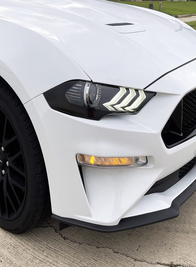 SlickMod PreCut Vinyl Smoke Tint for 2018-2021 Ford Mustang Headlight (2. Headlight Sidemarker, 20% Dark Smoke) - Image 5