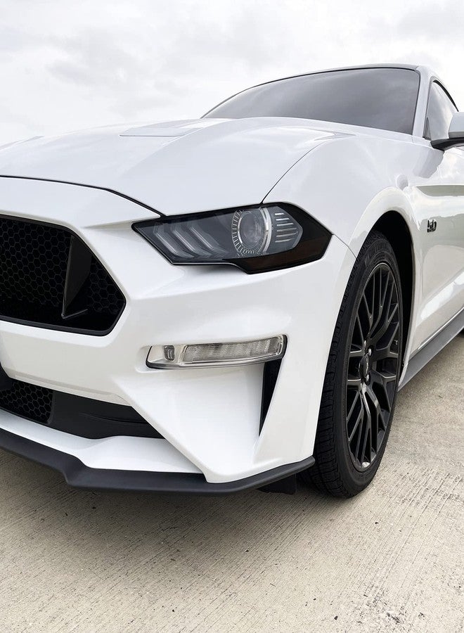 SlickMod PreCut Vinyl Smoke Tint for 2018-2021 Ford Mustang Headlight (2. Headlight Sidemarker, 20% Dark Smoke) - Image 3